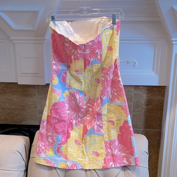 Stephanie B. Strapless Flower Dress - Picture 2 of 3